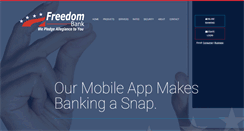 Desktop Screenshot of freedombankwv.com